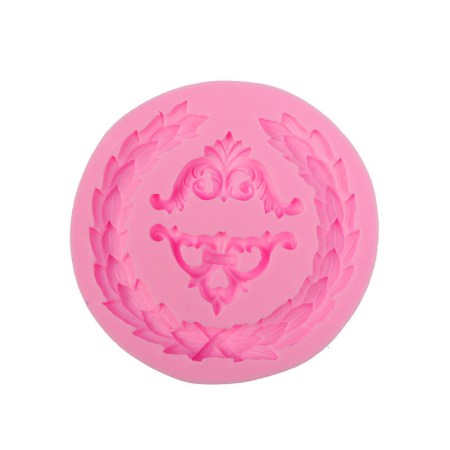 Καλούπι σιλικόνης μπαρόκ γωνίες 9.3x9.3cm